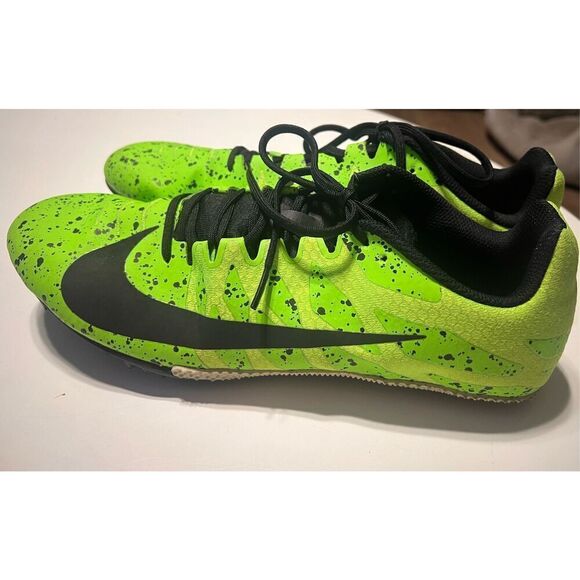 Nike Men\'s Size 12 Zoom Rival 9 Track Spike Shoes Electric Speckled Neon Green main image 15